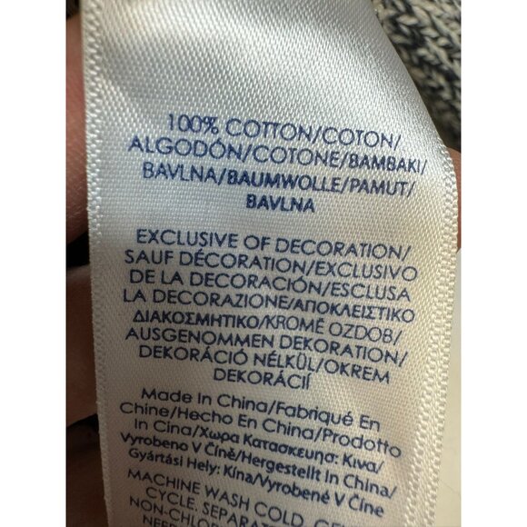 Chaps Mens Fair Isle Sweater S Size Black/Gray Nordic Pattern 1 Knitwear Crewnec - Picture 4 of 13